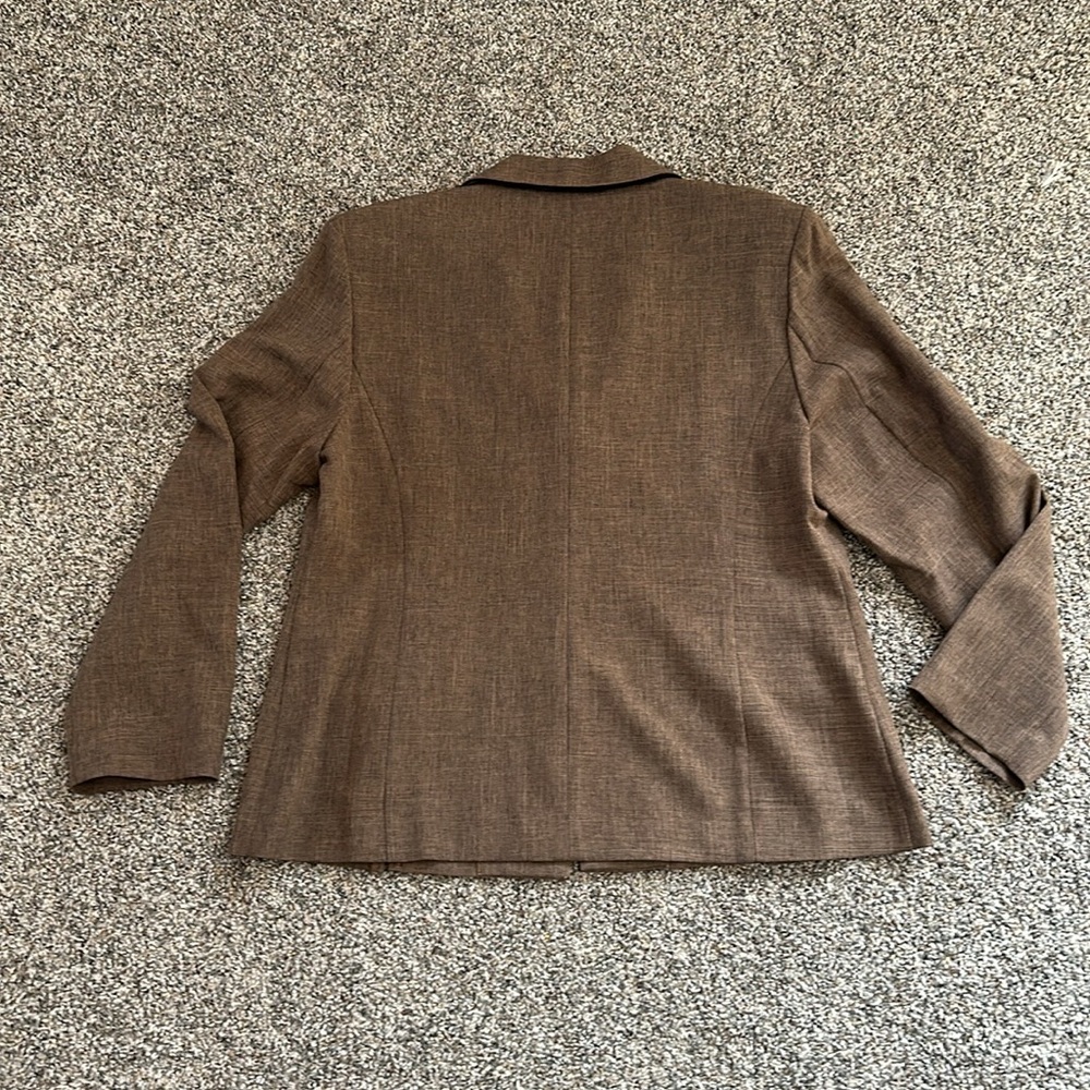 ERIKA Women’s Brown/Black Polyester Blazer Size 16 - Picture 5 of 5